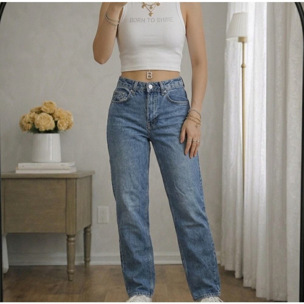 BDG Urban Outfitters High Rise Baggy Jeans Blue Denim Size 25 Women's Casual